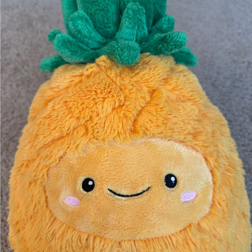 Kawaii Pineapple Plush Toy - Orange & Green Cute Stuffed Animal
